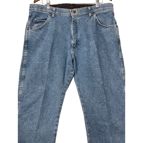 Wrangler Men's Regular Fit Comfort Fit Jeans 38x29 Blue Denim Cotton - Picture 3 of 13